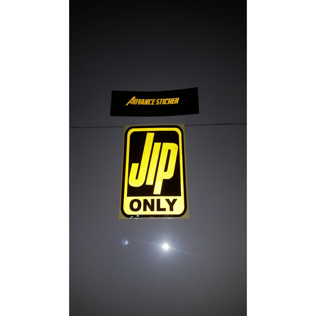 sticker mobil jip only