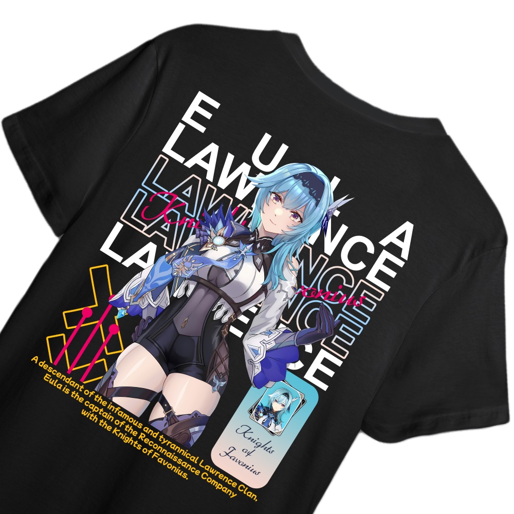 KAOS EULA GENSHIN IMPACT - T-SHIRT GENSHIN IMPACT EULA LAWRENCE
