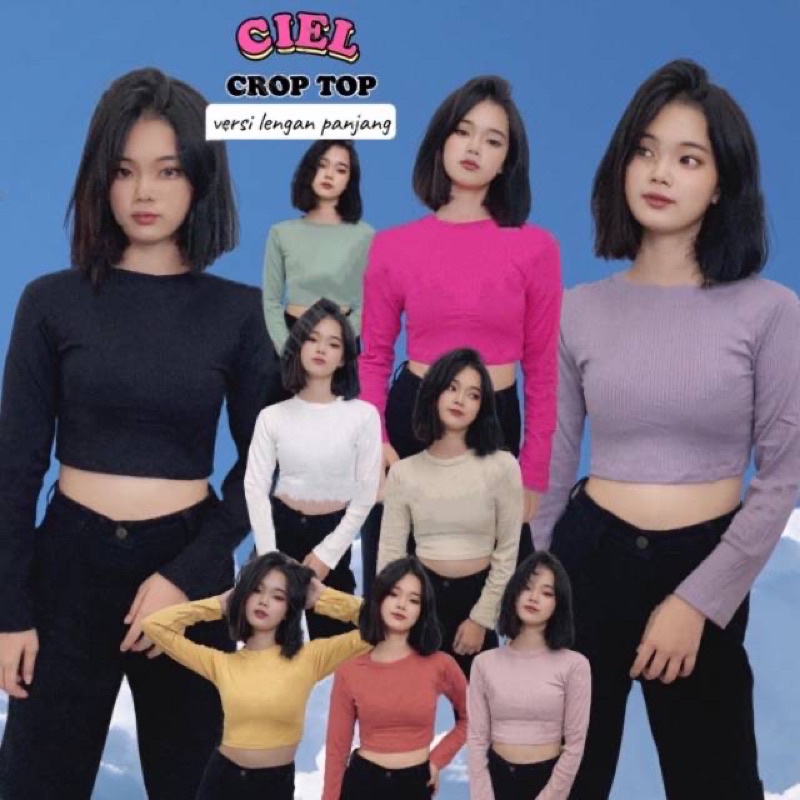 Longsleeve CIEL Crop Top RIB (LD 88, P 35)