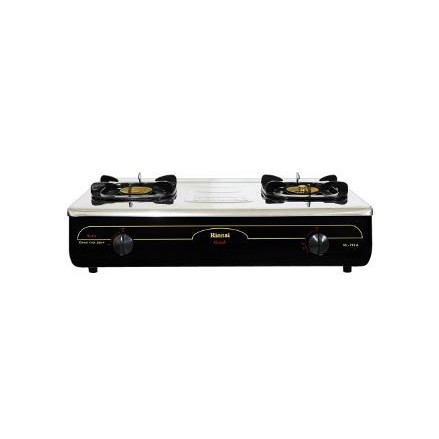 Rinnai Kompor 2 Tungku RI-712A Stainless Stell Api Besar