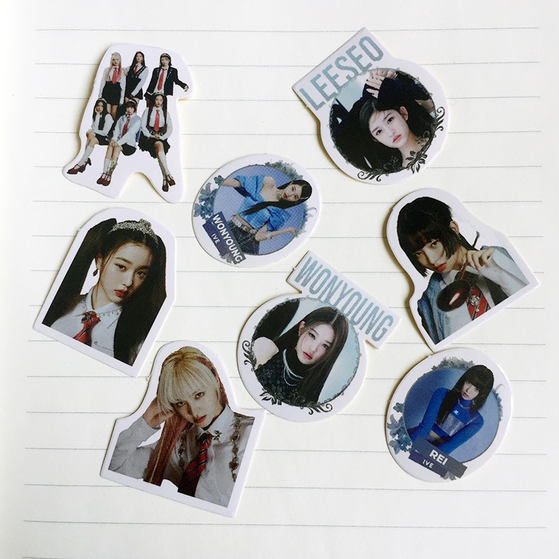 40pcs / Set Stiker Kpop LOVE IVE Untuk Dekorasi Skateboard / Laptop / Koper / Gitar / Notebook LY