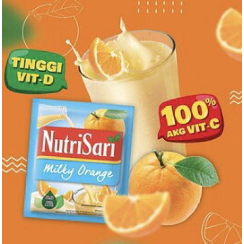 

Nutrisari Milky Orange