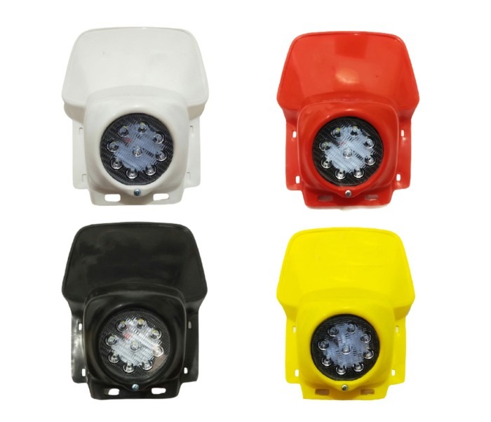 Headlamp Lampu Depan Jadul Vintage Trail Klasik LED ELBA aneka warna  MOTOR