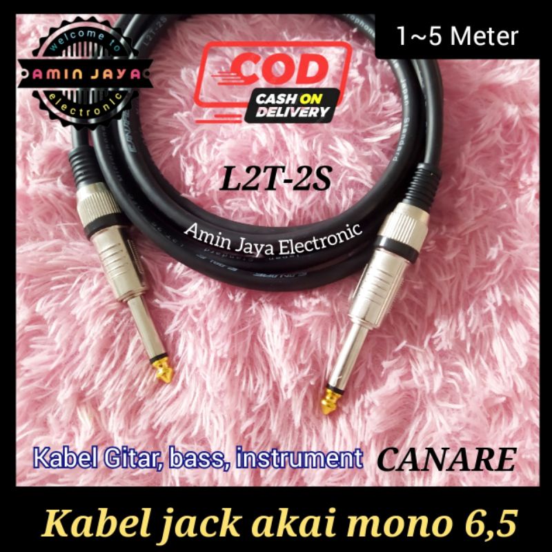 Kabel gitar bass kabel jack akai mono 6,5