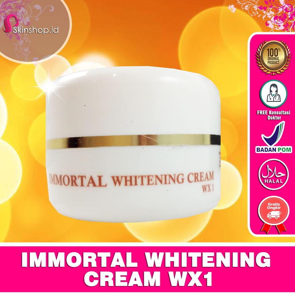 PAKET Immortal Whitening Original / Paket Pemutih Wajah Anti Kusam isi 4 BPOM Aman