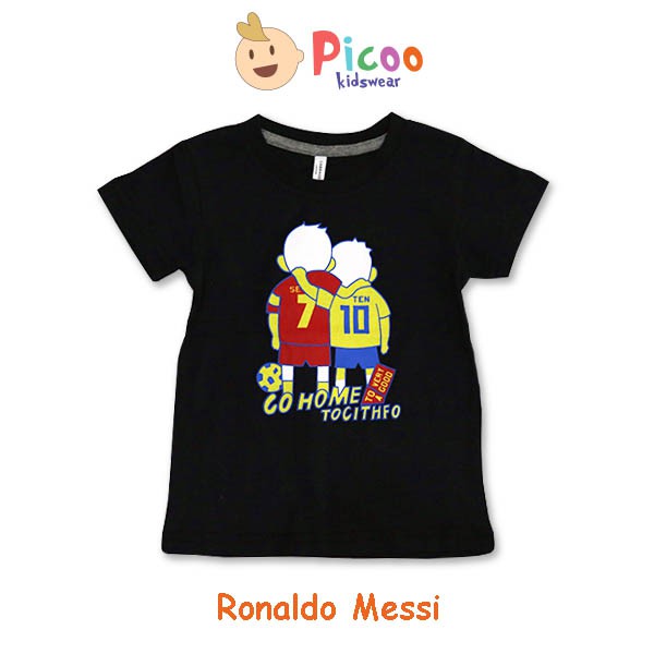 BAJU ATASAN ANAK LAKI LAKI MOTIF RONALDO MESSI PICOO