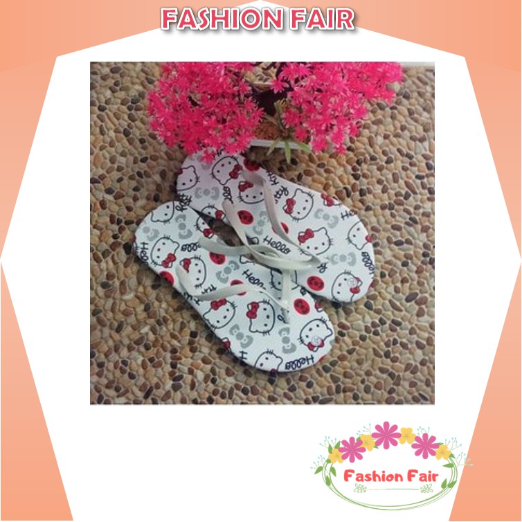 [LOKAL] Fashion Fair - Sandal Jepit Slifer HelloKitty Wanita Terbaru / Sandal Hello Kitty