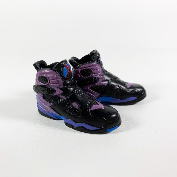 AIR JORDAN 8 AJ8 AQUA 3D SNEAKERS KEYCHAIN MINIATUR