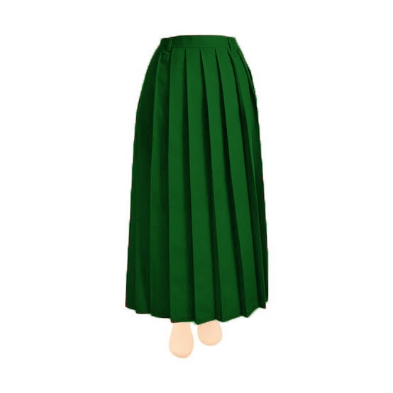 Seragam sekolah SD / Madrasah Rok Rempel warna Hijau