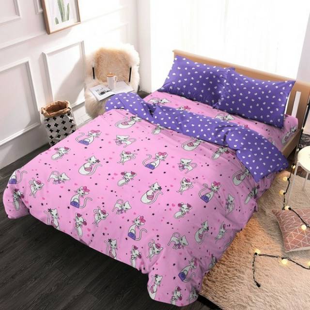 Kintakun D'luxe Bedcover Rumbai 160x200 - KITTY CAT