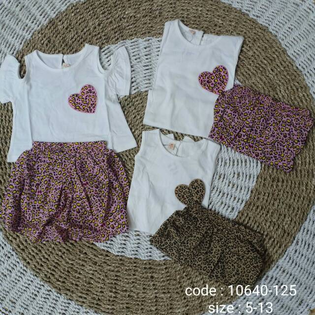 Leopard One Set Impor Fashion Anak