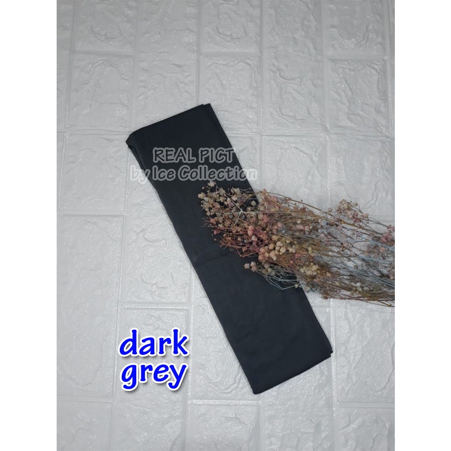 PREMIUM MANSET Tangan Sambung Punggung Kaos Rayon Anti Melorot Balero Bolero Mangset Iner Inner-Dark Grey