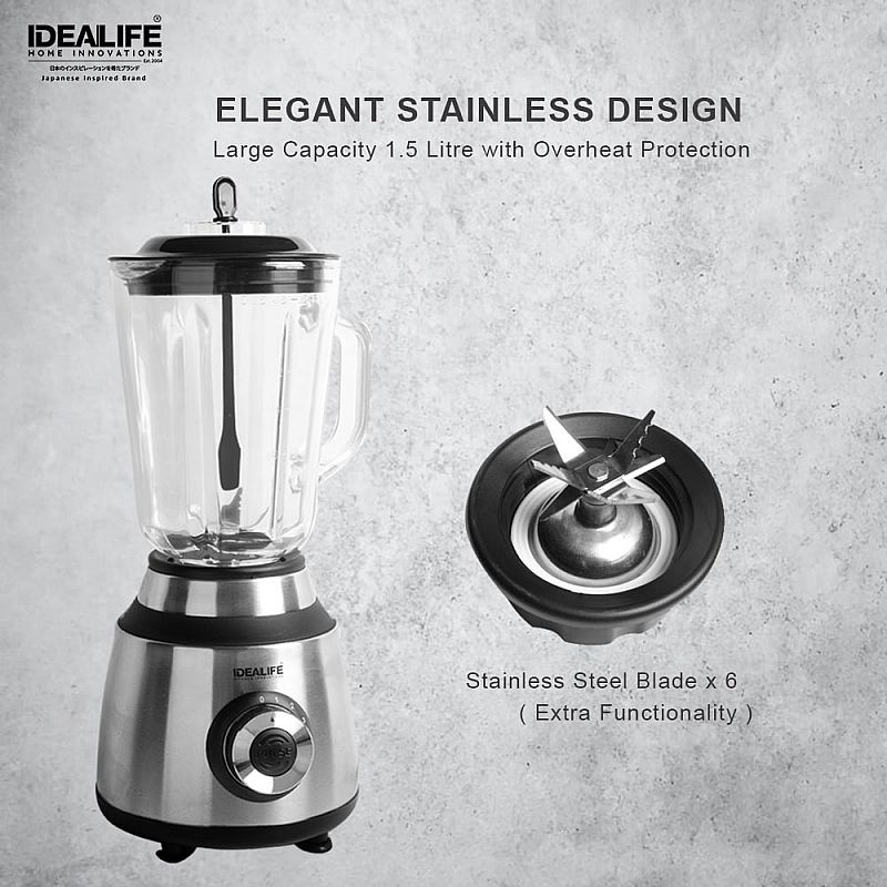 IDEALIFE Electric Blender Set 3 Tabung IL-220A / Blender Sayur Buah Daging Bumbu Kopi
