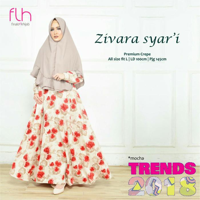 jangan lewatkan Gamis Syari Modern Setelan Baju Muslim Wanita ZIVARA Ori FL murah meriah