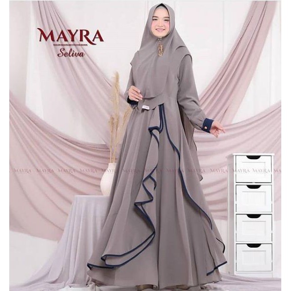 Seelvia Mayra Syari Set Khimar Gamis Muslimah Terbaru