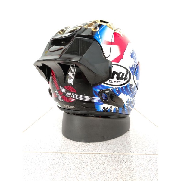 Gp Pad Arai Rx7x Black Extended Spoiler Rr5 Tsr Ram4 Scoot Helmet