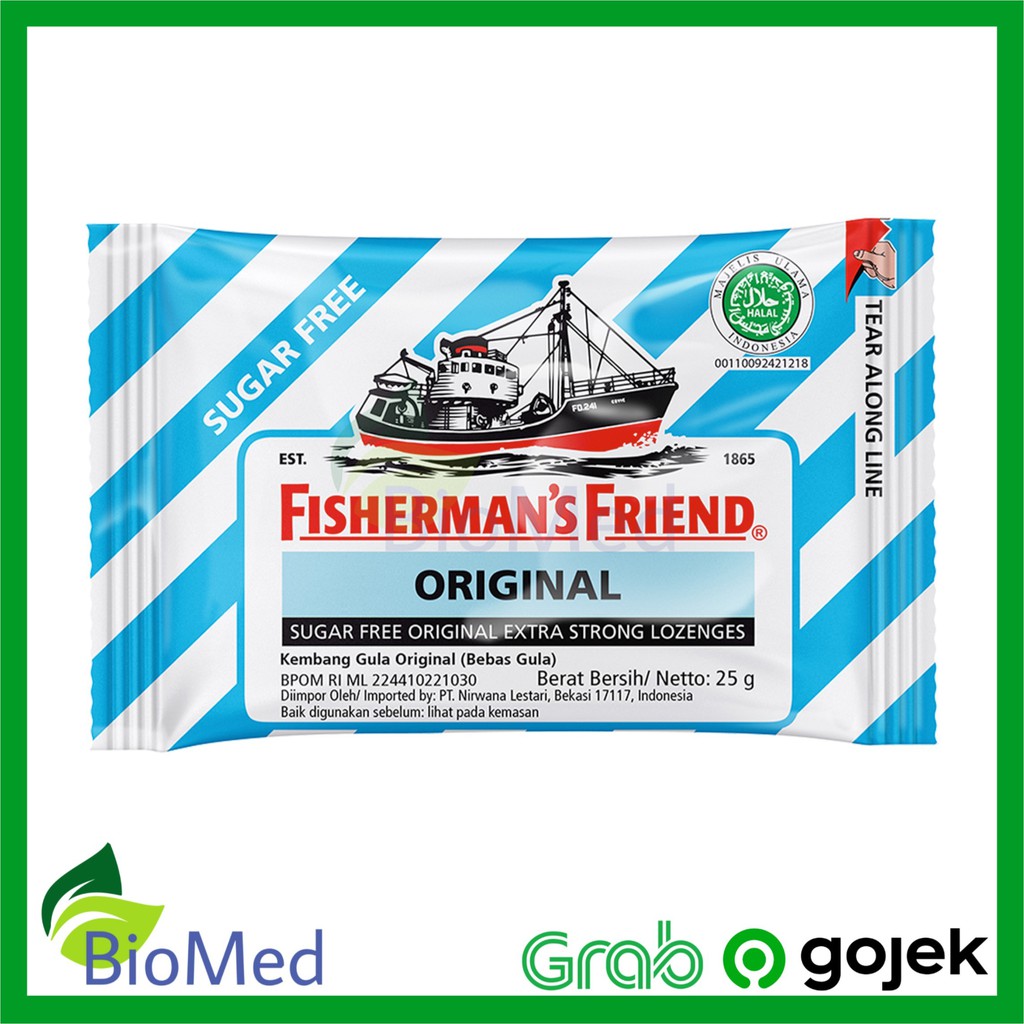 FISHERMAN'S FRIEND ORIGINAL Sugar Free Permen Pelega Sakit Tenggorokan