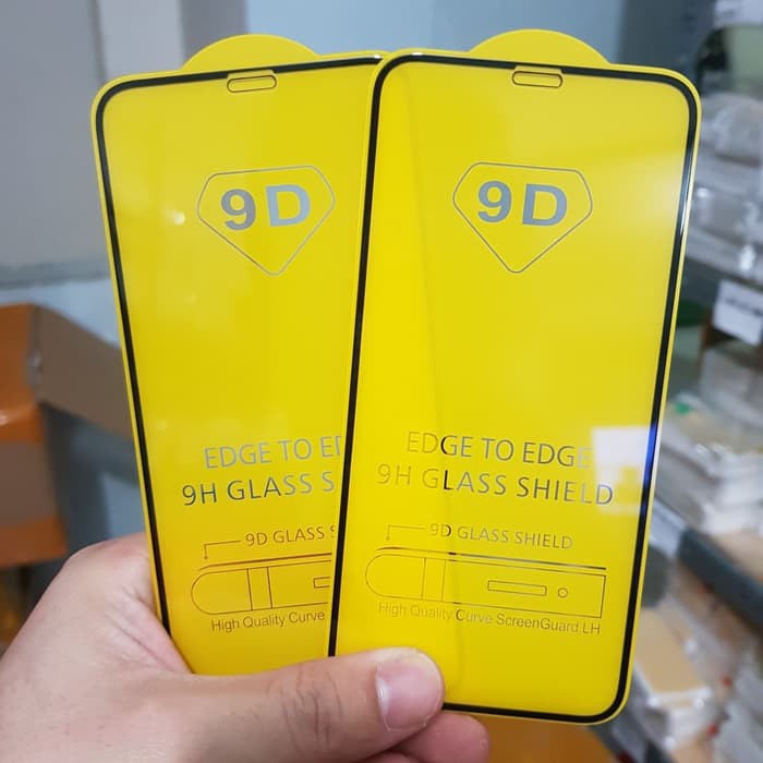 TEMPERED GLASS FULL LEM 6D IPHONE X IPHONE XS - BLACK WHITE