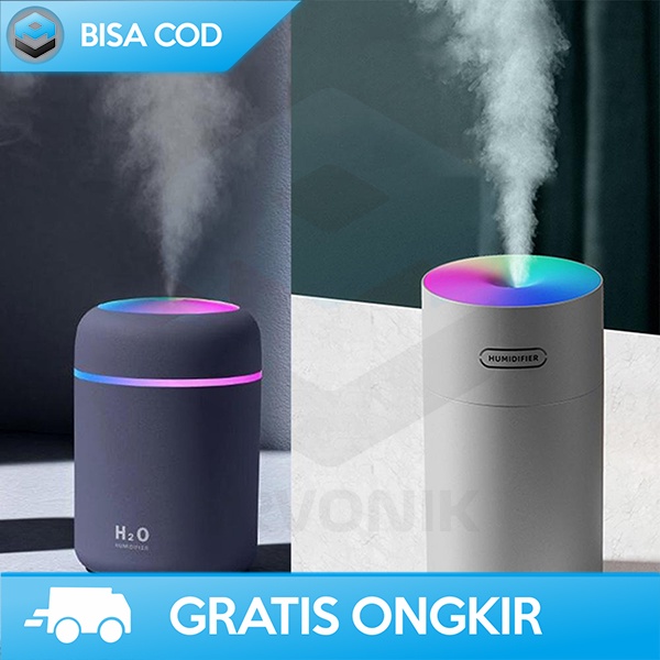 HUMIDIFIER PEMBERSIH UDARA MOBIL DIFFUSER MINIMALIS LED LIGHT 270ML