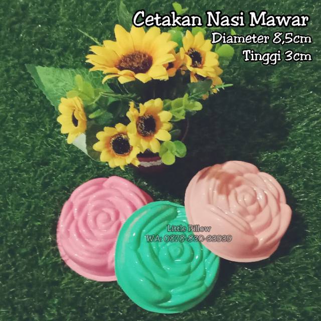 (NASI MAWAR) Cetakan Nasi Mawar/Cetakan Bento/Mawar Bento Mold/Cetakan Puding