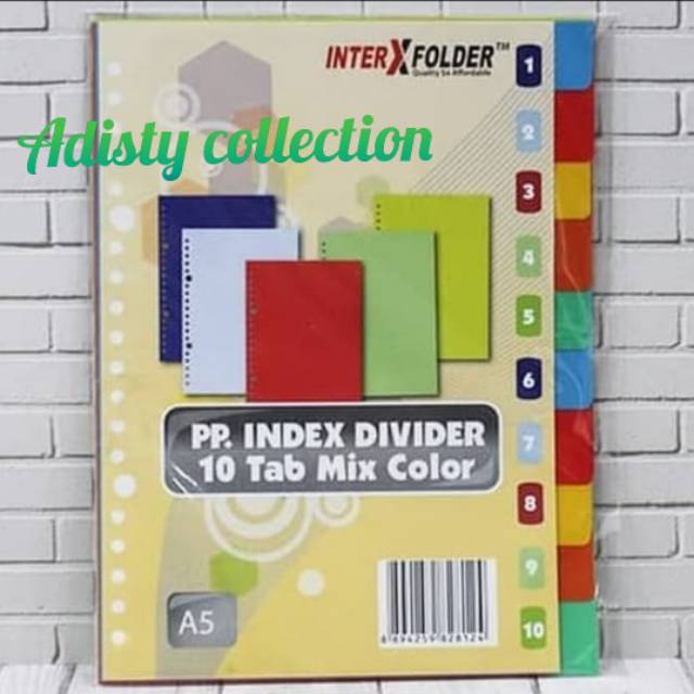 

Divider Inter X A5 Polos 10 Tab