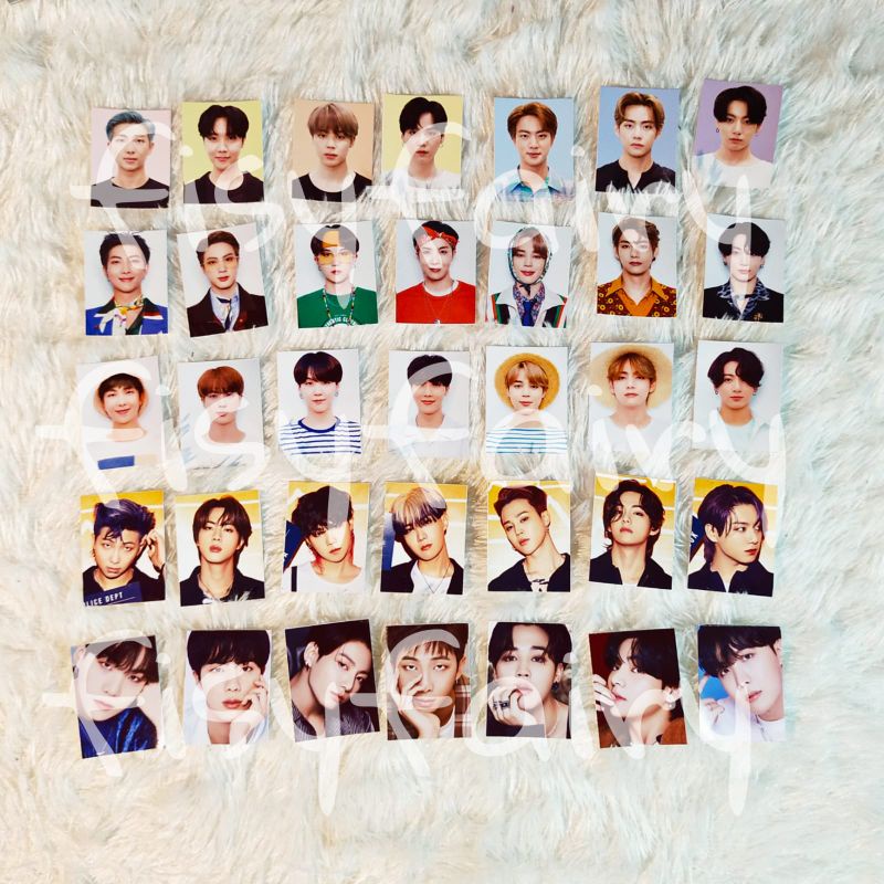 BTS HOLOGRAM PHOTO ID BTS RM JIN SUGA JHOPE JIMIN V TAEHYUNG JK JUNGKOOK
