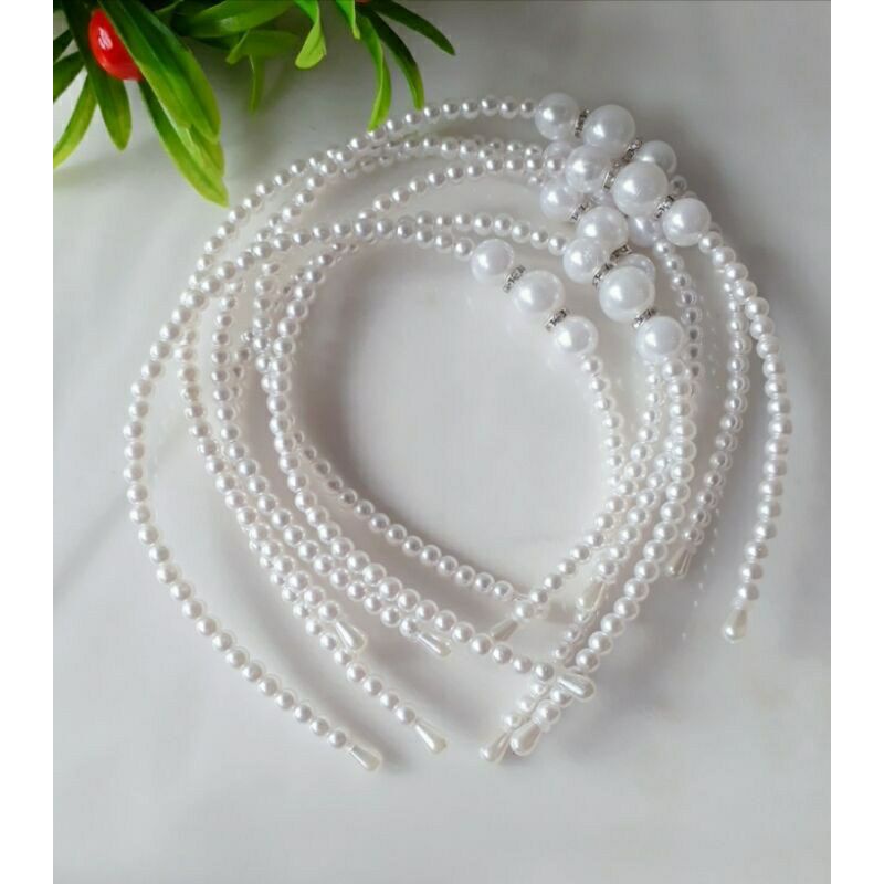 ~ PIYOSHI08 ~ Bando Mutiara Korea Pearl Headband Korean Hairband Aksesoris Rambut Bandana AF211