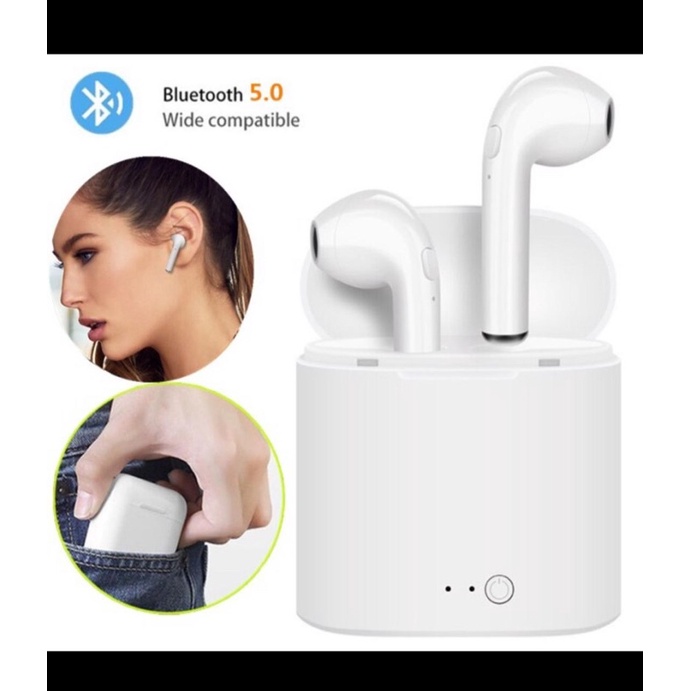 Headset handsfree bluetooth wireless I7S