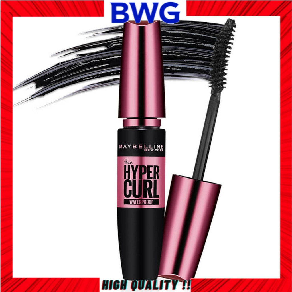 Maybelline Hypercurl Mascara Wanita Mascara Waterproof