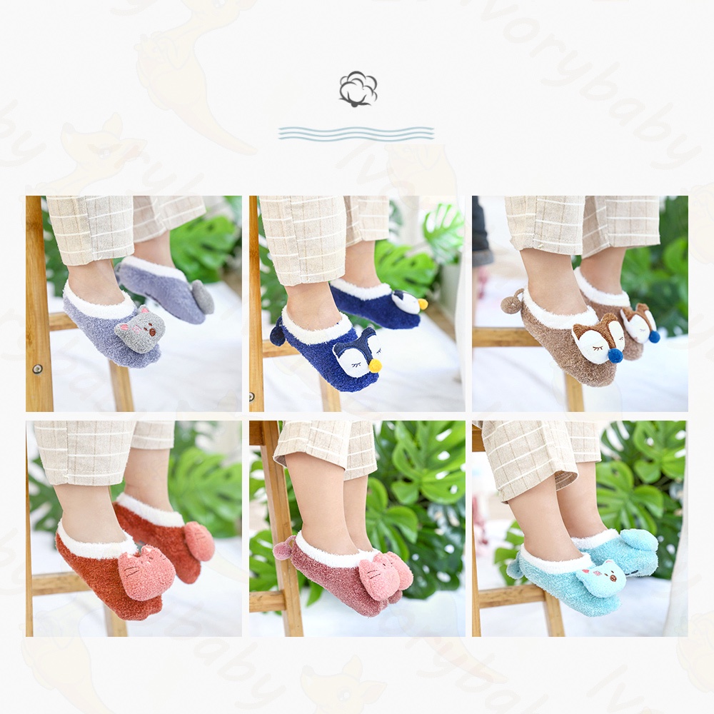 Ivorybaby Kaus kaki bayi lembut baby shoes kaos kaki anak bahan katun