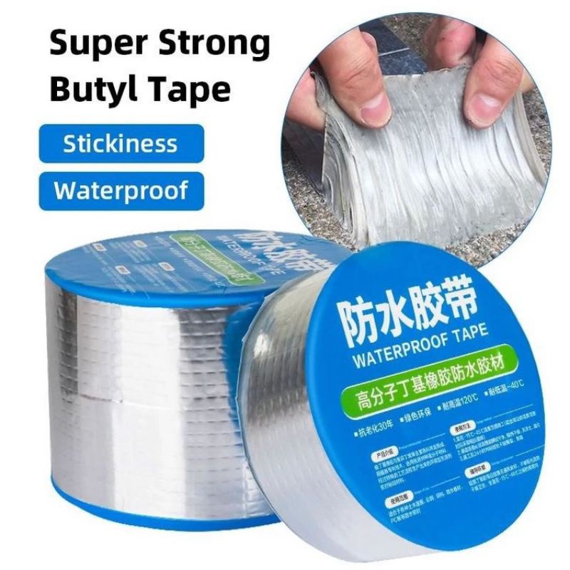 Lakban Anti Bocor Lem Anti Air Aluminium Foil Super Strong Butyl Waterproof Tape Serbaguna