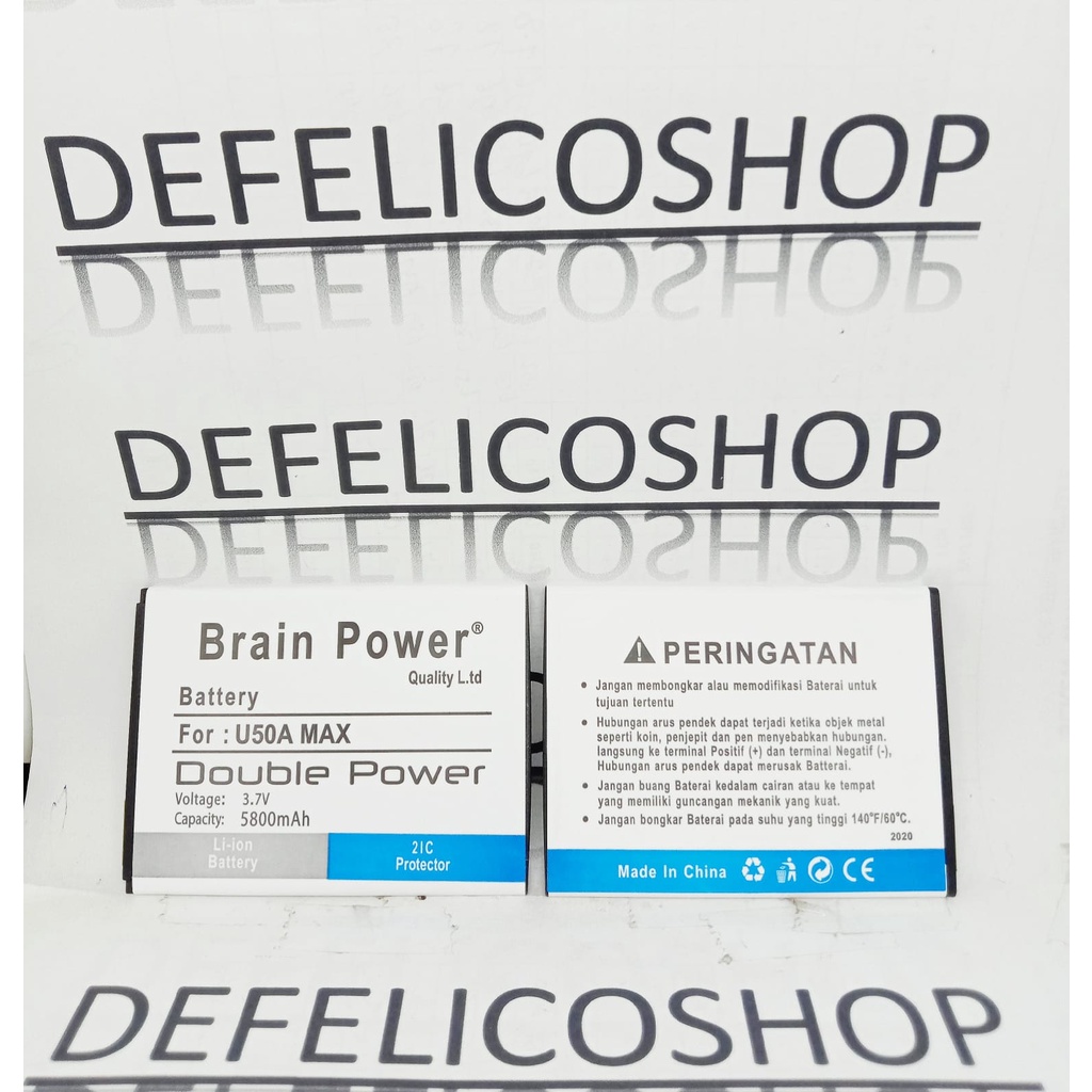 Baterai HP Evercoss U50 Max Evercross U50A Max Batre Cross Original Ori OEM Double Power