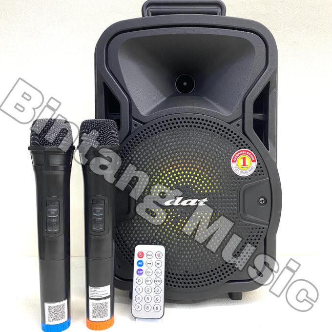 Speaker portable DAT DT 820 QD original 8 inch portable Dat DT 820QD
