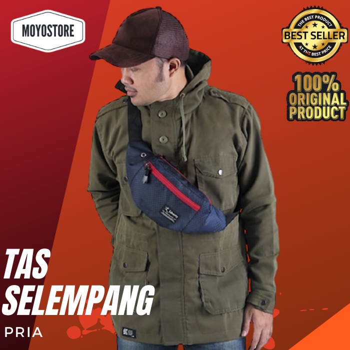 Tas Waist Bag Pria 975 - Tas Selempang Pria Tas Pinggang Cowok Kuat Berkualitas Tas Sling Bag Pria T