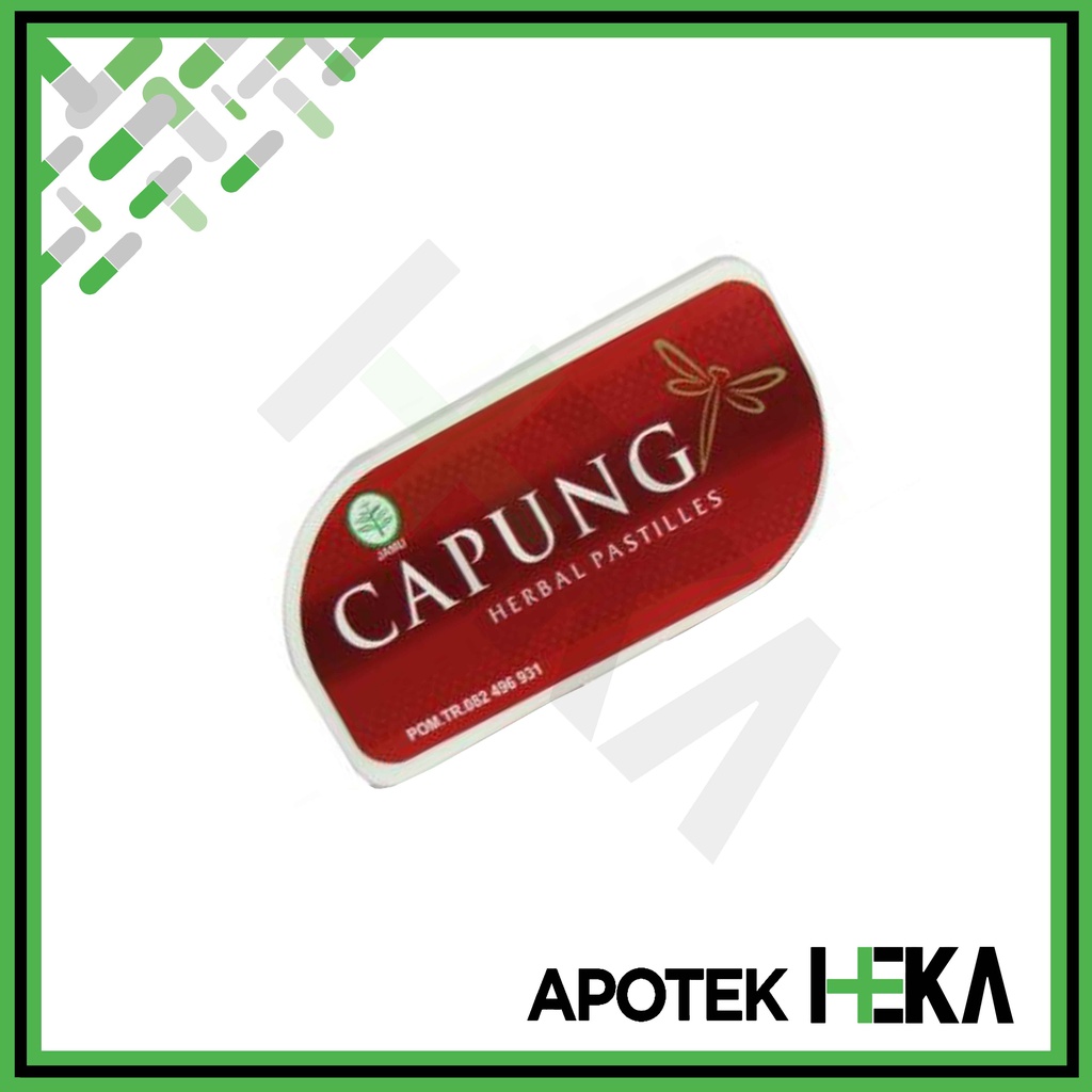 Capung Herbal Pastilles 7 g isi 1 - Meredakan Batuk (SEMARANG)