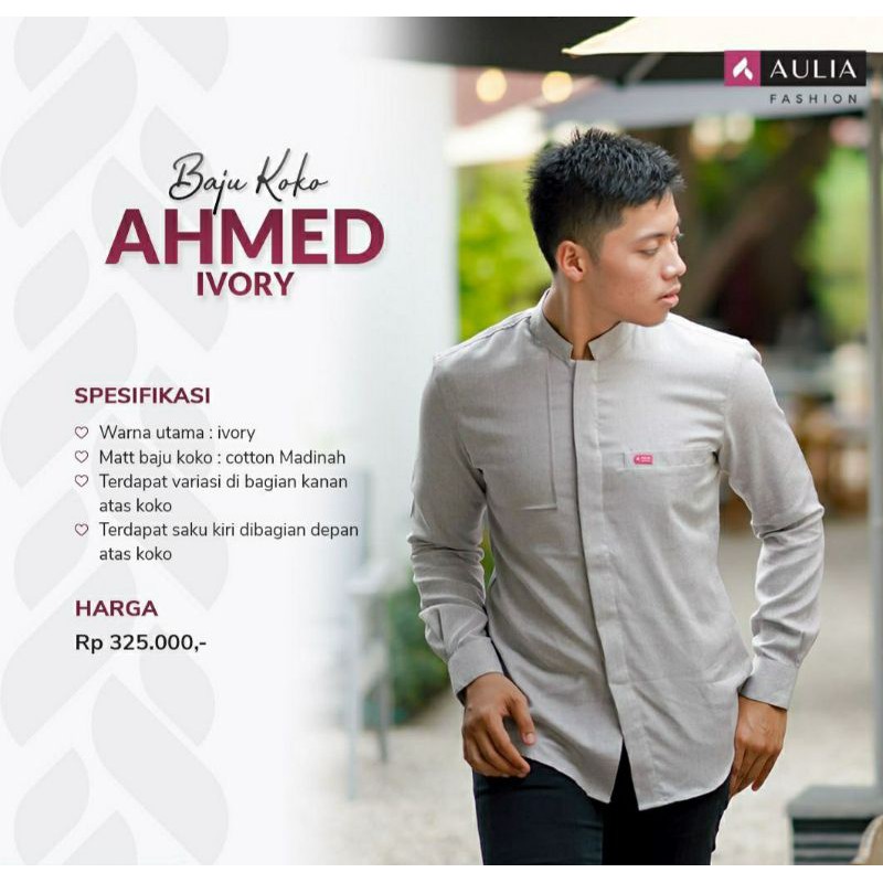 BAJU KOKO AULIA FASHION AHMED IVORY