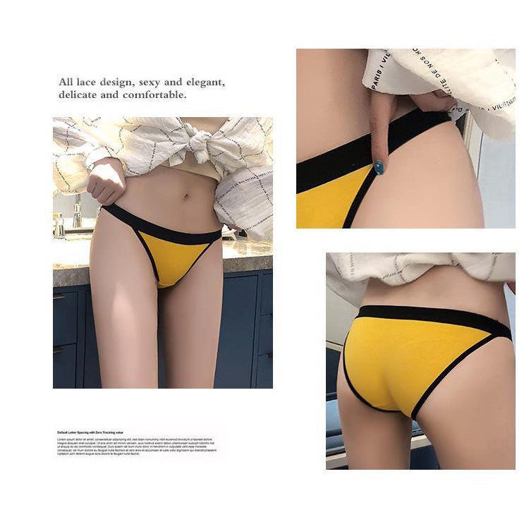 (Ready stock) Celana Dalam Remaja Bahan katun tipis Polos G String Wanita C237