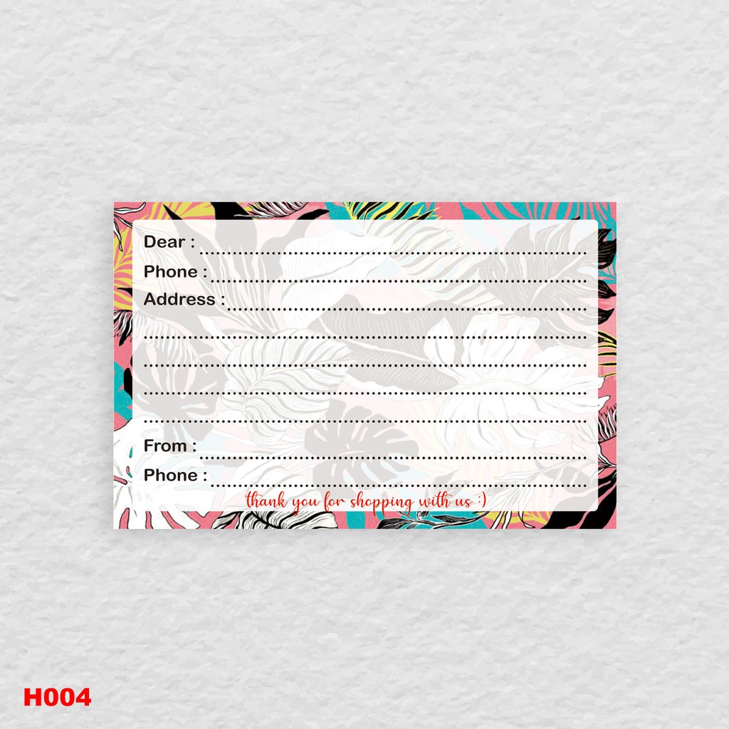 

20 Pcs Kertas Pengiriman H004