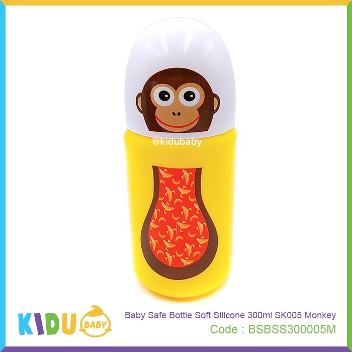 Baby Safe Botol Minum Anak Bottle Soft Silicone 300ml SK005 Kidu Baby