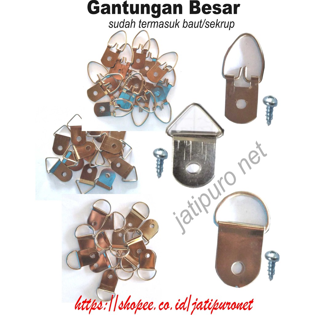 Gantungan Pigura besar Frame Foto Baut Shopee Indonesia