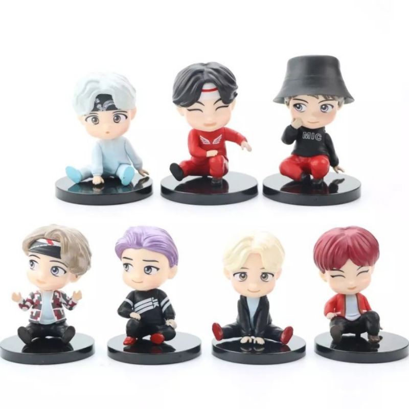 BTS TINY TAN / FIGURE BTS MINI FIGURE /BTS KPOP PAJANGAN MINIATUR