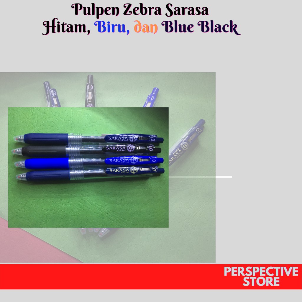 

Pulpen Zebra Sarasa Clip 1.0 dan 0.7