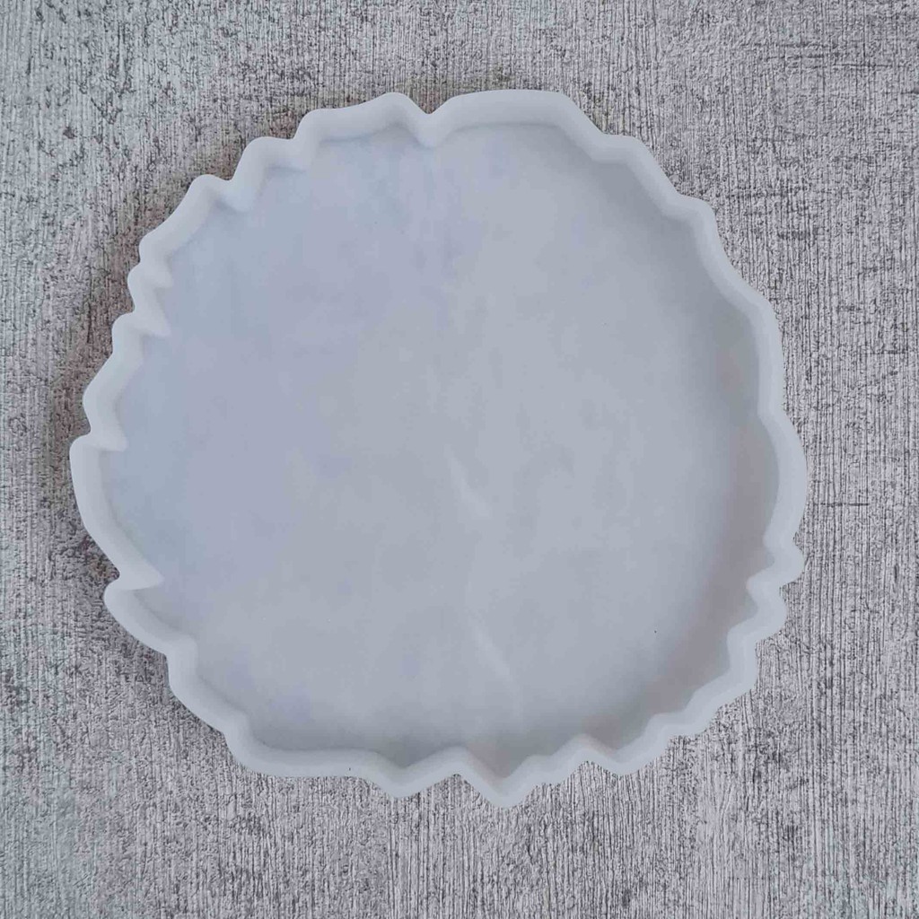 CETAKAN SILIKON MOLD RESIN COASTER Abstract Shape