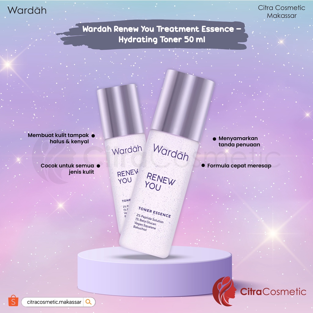 Wardah Renew You Series Anti Aging | Sleeping Mask | Day | Night Cream | Facial Wash | Serum | Eye Cream | Essence | Facial Wash