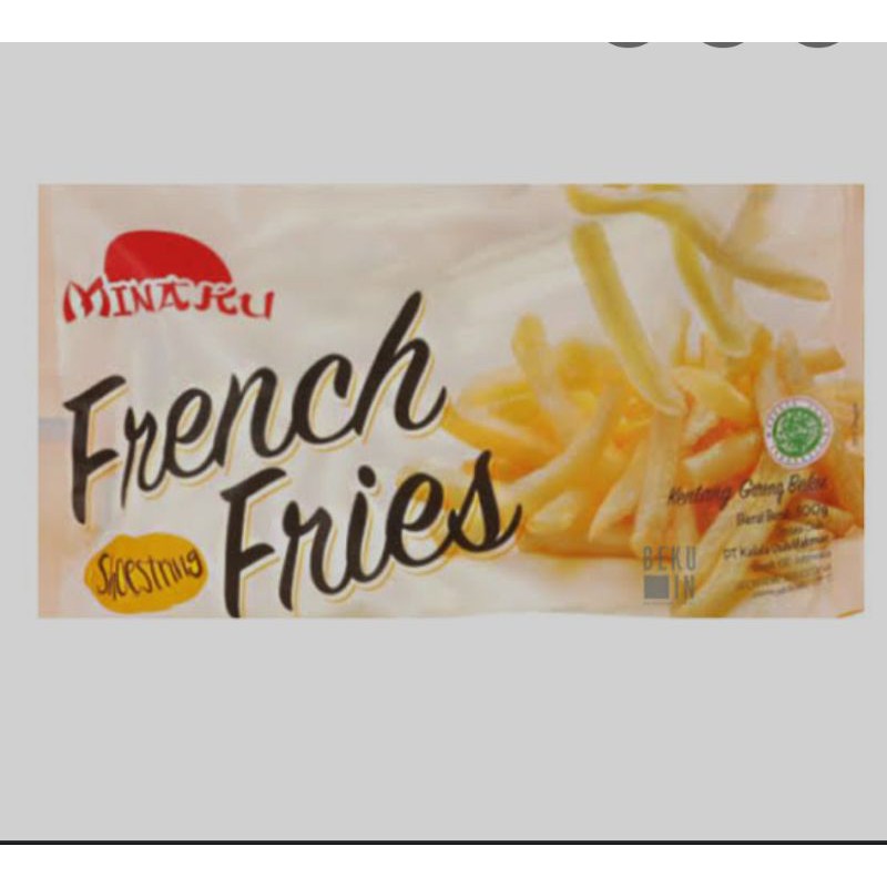 

MINAKU FRENCH FRIES 500 GRAM / KENTANG GORENG BEKU SHOESTRING