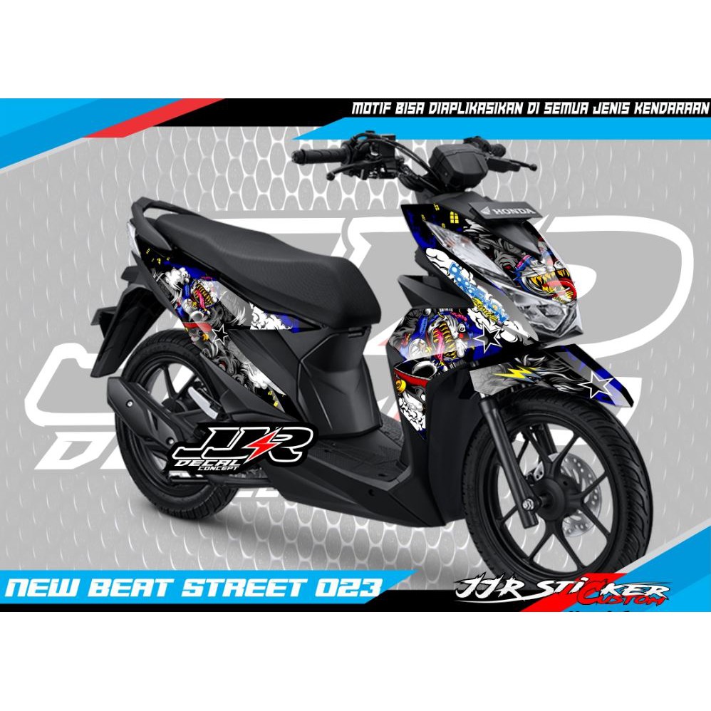 Jual Decal Sticker Honda New Beat Street Deluxe 2020 2022 Motif Serigala Stiker Honda Beat New Street Stiker Variasi New Honda Indonesia Shopee Indonesia