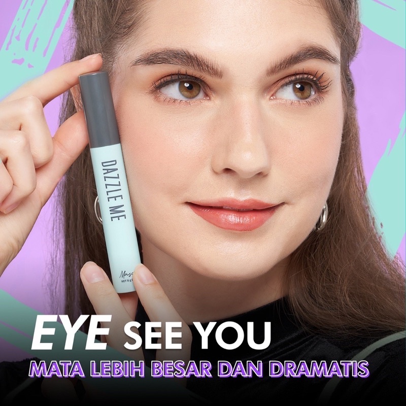 DAZZLE ME Holy Moly Volume Mascara | Eyelash Lengthening Hyper Curl Bulu Mata Maskara Makeup 18h Lash Lock ( YOU MAKEUPS OFFICIAL STORE )