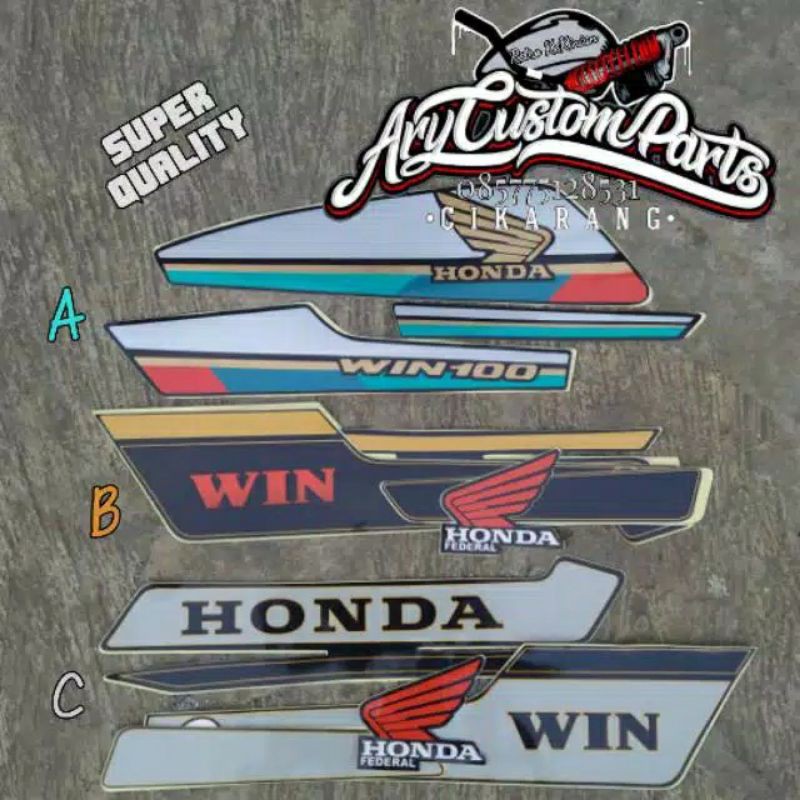 stiker honda win stripping honda win kualitas terbaik