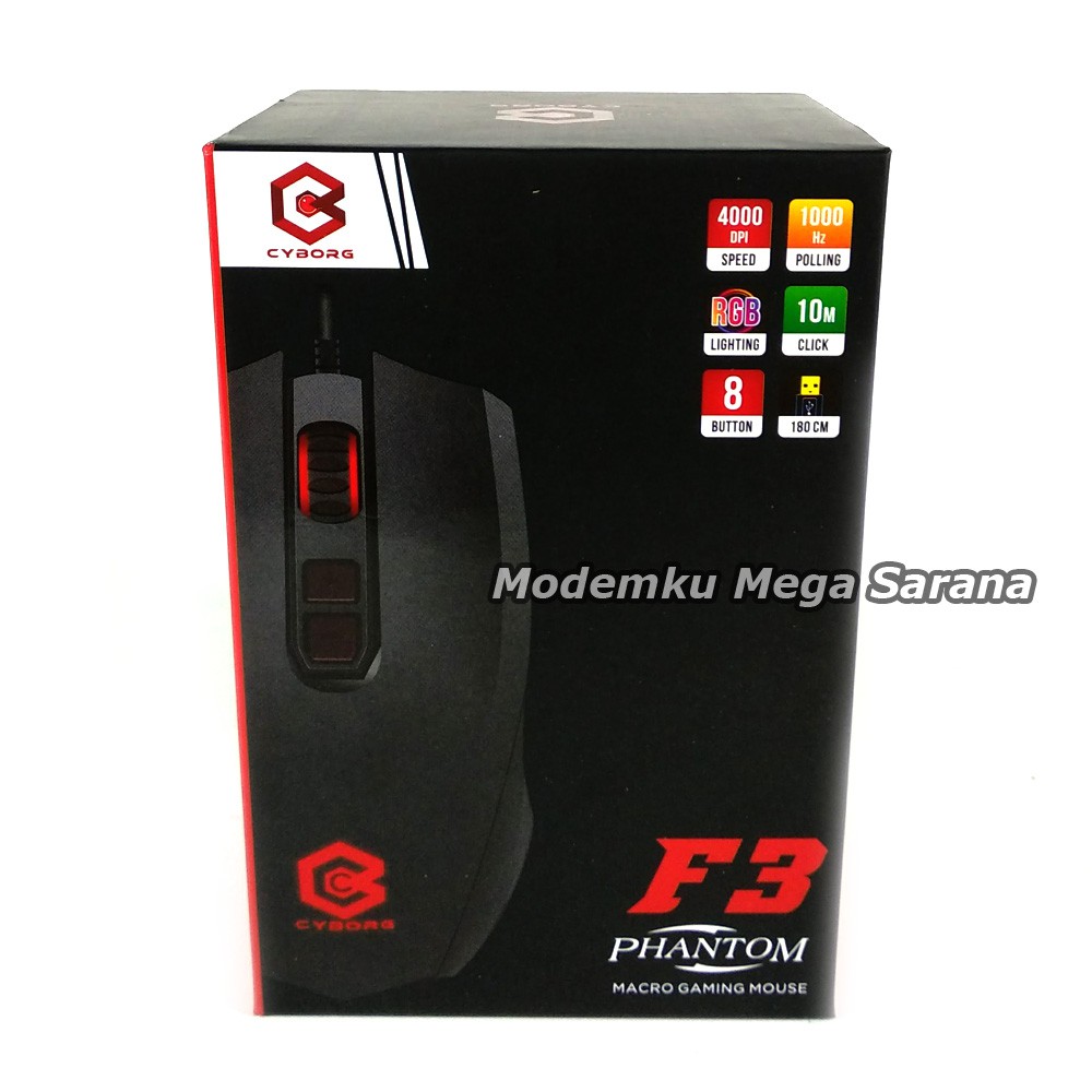 Cyborg Mouse Gaming Macro USB Cyborg F3 Phantom