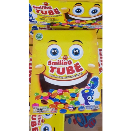 smiling tube permen coklat permen coklat kacamata